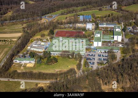 Luftbild, Berufsbildungswerk Volmarstein, Grundschöttel, Wetter, Ruhrgebiet, Nordrhein-Westfalen, Deutschland ACHTUNGxMINDESTHONORARx60xEURO *** vue aérienne, Volmarstein Vocational Training Center, Grundschöttel, Wetter, Ruhr area, Rhénanie du Nord-Westphalie, Allemagne ATTENTIONxMINDESTHONORARx60xEURO Banque D'Images