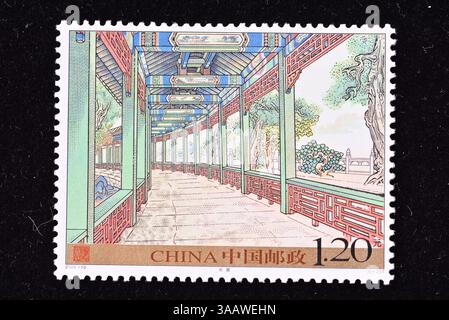 CHINE - VERS 2008 : un timbre imprimé en Chine montre le Palais d'été, vers 2008 Banque D'Images