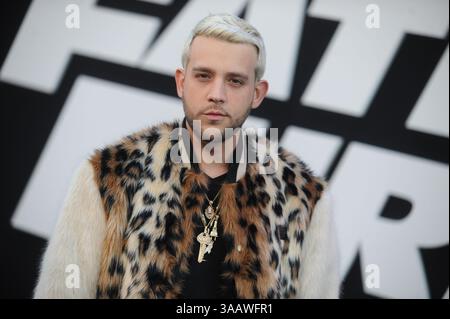 NEW YORK, NY - AVRIL 08 : Messiah assiste à la première de 'The Fate of the Furious' New York au Radio City Music Hall le 8 avril 2017 à New York... People : Messiah. (Crédit image : © SMG via ZUMA Wire) Banque D'Images