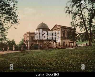 Tirage photochrom du Musée national de Singapour, vers 1900. Banque D'Images