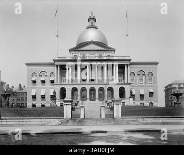 6 décembre 2017 - State House, Boston, Massachusetts, États-Unis, Detroit Publishing Company, 1899 (crédit image : © Circa images/Glasshouse via ZUMA Wire) Banque D'Images