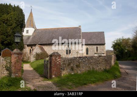 Église St Michael the Archange, Litlington, East Dean, NR Eastbourne, East Sussex, Angleterre Banque D'Images