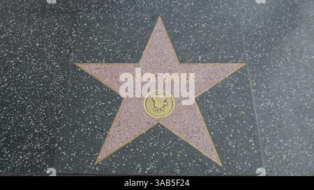 Los Angeles, Californie, USA 31 mars 2025 acteur Clark Gable Hollywood Walk of Fame Star sur Vine Street le 31 mars 2025 à Los Angeles, Californie, USA. Photo de Barry King/Alamy Stock photo Banque D'Images