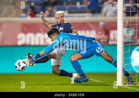 9 juin 2018 - il, USA - Bridgeview, il - samedi 09 juin 2018 : le Chicago Fire joue la New England Revolution dans un match de la Major League Soccer (MLS) au Toyota Park. (Crédit image : © Robin Alam/ISIPhotos via ZUMA Wire) Banque D'Images