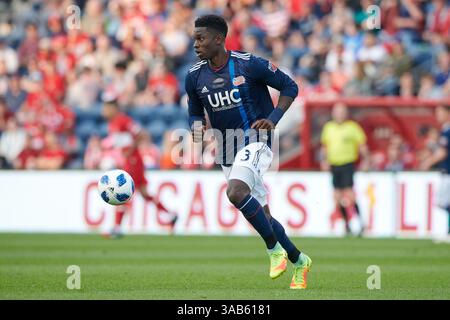 9 juin 2018 - il, USA - Bridgeview, il - samedi 09 juin 2018 : le Chicago Fire joue la New England Revolution dans un match de la Major League Soccer (MLS) au Toyota Park. (Crédit image : © Robin Alam/ISIPhotos via ZUMA Wire) Banque D'Images
