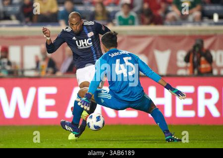 9 juin 2018 - il, USA - Bridgeview, il - samedi 09 juin 2018 : le Chicago Fire joue la New England Revolution dans un match de la Major League Soccer (MLS) au Toyota Park. (Crédit image : © Robin Alam/ISIPhotos via ZUMA Wire) Banque D'Images