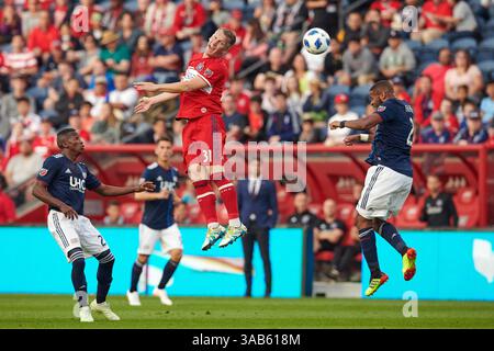 9 juin 2018 - il, USA - Bridgeview, il - samedi 09 juin 2018 : le Chicago Fire joue la New England Revolution dans un match de la Major League Soccer (MLS) au Toyota Park. (Crédit image : © Robin Alam/ISIPhotos via ZUMA Wire) Banque D'Images
