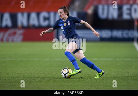 12 juin 2018 - Cleveland, Ohio, USA - Cleveland, Ohio - mardi 12 juin 2018 : Rose Lavelle lors d'un match amical international entre les équipes nationales féminines des États-Unis (USA) et de Chine PR (CHN) au FirstEnergy Stadium. (Crédit image : © Brad Smith/ISIPhotos via ZUMA Wire) Banque D'Images