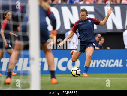 12 juin 2018 - Cleveland, Ohio, USA - Cleveland, Ohio - mardi 12 juin 2018 : McCall Zerboni lors d'un match amical international entre les équipes nationales féminines des États-Unis (USA) et de Chine PR (CHN) au FirstEnergy Stadium. (Crédit image : © Brad Smith/ISIPhotos via ZUMA Wire) Banque D'Images