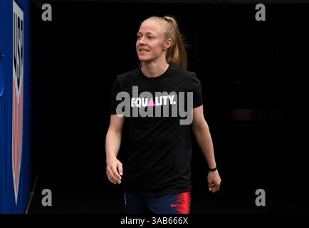 12 juin 2018 - Cleveland, Ohio, USA - Cleveland, Ohio - mardi 12 juin 2018 : Becky Sauerbrunn lors d'un match amical international entre les équipes nationales féminines des États-Unis (USA) et de Chine PR (CHN) au FirstEnergy Stadium. (Crédit image : © Brad Smith/ISIPhotos via ZUMA Wire) Banque D'Images
