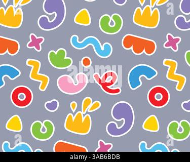 Motif de figures abstraites lumineuses. Illustration vectorielle. Illustration de Vecteur