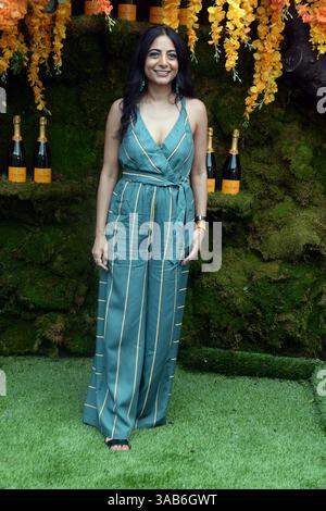 JERSEY JERSEY City, NJ - 02 JUIN : invité assiste à la 11e classique annuelle de polo Veuve Clicquot au Liberty State Park le 2 juin 2018 à Jersey City, New Jersey....personnes : invité (crédit image : © SMG via ZUMA Wire) Banque D'Images
