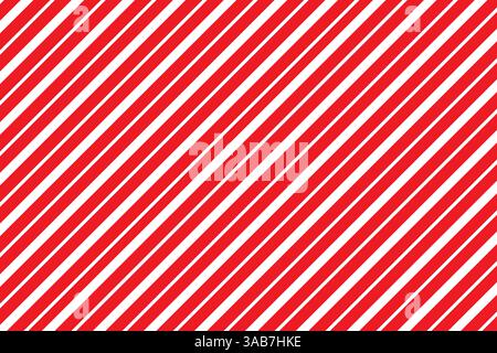 Motif diagonal rayé. Lignes rouges en gras. Rayures blanches inclinées. Conception festive vectorielle. Illustration de Vecteur