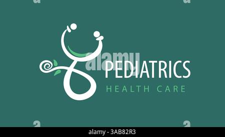 Logo pour pédiatrie. Illustration vectorielle Illustration de Vecteur