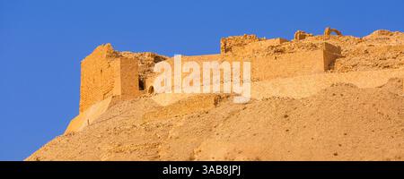 Crusaders Château de Shobak sur la colline, Jordanie Banque D'Images