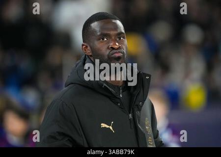 Naples, Italie. 30 mars 2025. Fikayo Tomori de l'AC Milan lors du match de Serie A entre la SSC Napoli et l'AC Milan au Stadio Diego Armando Maradona Naple Banque D'Images