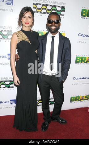 Tayla Ayala, Rodrigo Pitta lors de la 6e soirée d'ouverture du Gala annuel du Festival du film brésilien d'Hollywood. « A Wolf Behind the Door » au MontalbanTheater, Los Angeles, CA Banque D'Images