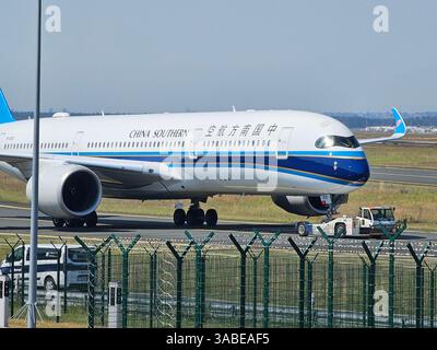 Francfort, Hesse, Allemagne - 13 août 2024 : Airbus A350-941 B-30C0 FRA Frankfurt Airport China Southern Airlines Banque D'Images