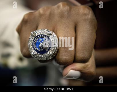 20 mai 2018 - Minneapolis, Minnesota, États-Unis - les Lynx du Minnesota ont reçu leurs anneaux de championnat avant le début de la saison le dimanche 20 mai 2018 au Target Center de Minneapolis, Minnesota (crédit image : © Carlos Gonzalez/TNS via ZUMA Wire) Banque D'Images