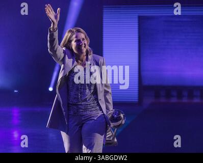 20 mai 2018 - Minneapolis, Minnesota, États-Unis - les Lynx du Minnesota ont reçu leurs anneaux de championnat avant le début de la saison le dimanche 20 mai 2018 au Target Center de Minneapolis, Minnesota (crédit image : © Carlos Gonzalez/TNS via ZUMA Wire) Banque D'Images