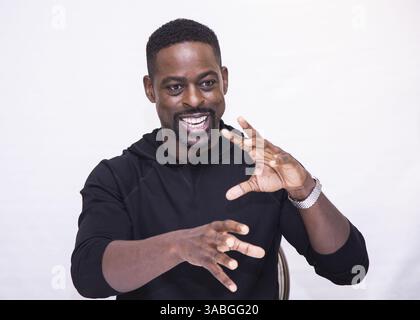 21 mai 2018 - Hollywood, Californie, États-Unis - STERLING KELBY BROWN fait la promotion du film 'Hotel Artemis' à Hollywood. (Crédit image : © Armando Gallo/ZUMA Studio) Banque D'Images