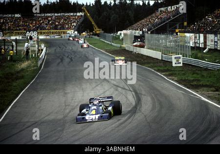 Patrick Depailler (FRA) Tyrrell P34 a terminé deuxième...Grand Prix de Suède, Anderstorp, 13 juin 1976. (Crédit image : ©Sutton Motorsports/ZUMA Press) Banque D'Images
