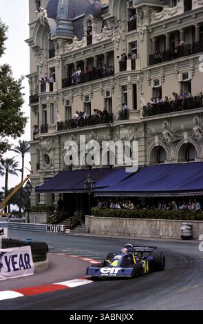 Patrick Depailler (FRA) Tyrrell P34 a terminé troisième. . Grand Prix de Monaco, Rd6, Monte Carlo, 30 mai 1976..meilleure IMAGE (crédit image : ©Sutton Motorsports/ZUMA Press) Banque D'Images