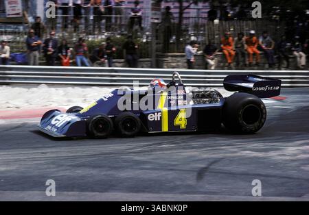 Patrick Depailler (FRA) Tyrrell P34 a terminé troisième. . Grand Prix de Monaco, Rd6, Monte Carlo, 30 mai 1976..meilleure IMAGE (crédit image : ©Sutton Motorsports/ZUMA Press) Banque D'Images