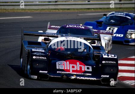 TIFF Needell (GBR) / David Sears (GBR) / Anthony Reid (GBR) Alpha Racing Team Porsche 962C a terminé à la 3ème place..les 24 heures du Mans, le Mans, France, 16-17 juin 1990. (Crédit image : ©Sutton Motorsports/ZUMA Press) Banque D'Images