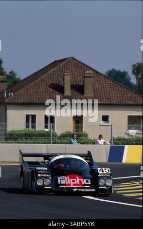 TIFF Needell (GBR) / David Sears (GBR) / Anthony Reid (GBR) Alpha Racing Team Porsche 962C a terminé à la 3ème place..les 24 heures du Mans, le Mans, France, 16-17 juin 1990. (Crédit image : ©Sutton Motorsports/ZUMA Press) Banque D'Images