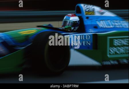 Jos Verstappen (NED) Benetton B194, 3ème place...Grand Prix de Hongrie, Budapest, 14 août 1994 (image crédit : ©Sutton Motorsports/ZUMA Press) Banque D'Images