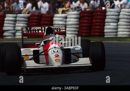 Gerhard Berger (AUT) McLaren MP4/7A...Grand Prix du Canada, Montréal, 14 juin 1992 (crédit image : ©Sutton Motorsports/ZUMA Press) Banque D'Images