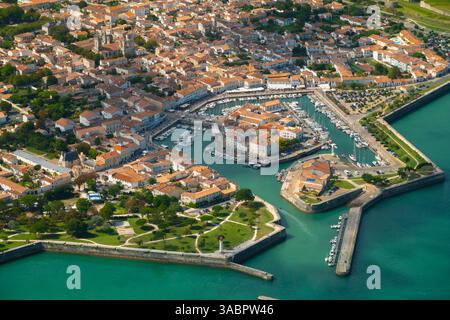 France, Charente-maritime (17), Ile de Ré, village fortifié par Vauban, le port Banque D'Images