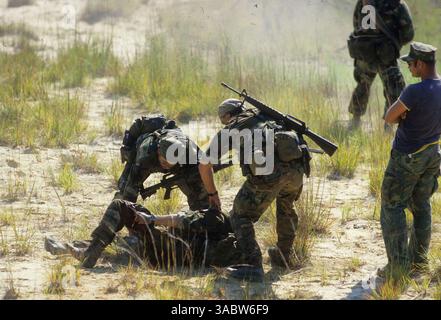 03 janv. 2007 - Fort AP Hill, va, États-Unis - entraînement aux opérations spéciales alliées des forces militaires, camp des SEAL de la marine américaine à Fort AP Hill, Virginie (crédit image : © Dept. of. Défense/presse ZUMA) Banque D'Images