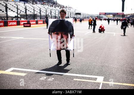 Fan japonais de Tsunoda Yuki lors du Grand Prix du Japon de formule 1 Lenovo 2025, 3ème manche du Championnat du monde de formule 1 FIA 2025 du 4 au 6 avril 2025 sur le circuit de Suzuka, à Suzuka, Japon Banque D'Images