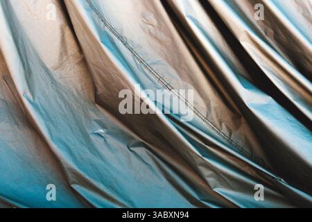 Texture du matériau imperméable de couverture de voiture comme motif de conception et fond Banque D'Images