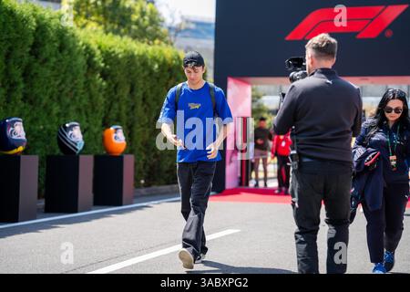 ALEXANDER ALBON (THA) de Williams Racing #23 lors de la JOURNÉE MÉDIA DU GRAND PRIX DU JAPON LENOVO 2025 DE FORMULE 1 sur le circuit international de Suzuka, Suzuka, Japon, le 3 avril 2025. Photo Antoine Lapeyre/ABACAPRESS Banque D'Images