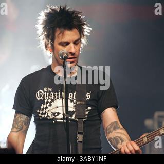 10 janvier 2008 - San Diego, Californie, États-Unis - RACHEL BOLAN de Skid Row se produit en concert à la House of Blues de San Diego. (Crédit image : © Roger Williams/ZUMA Press) Banque D'Images