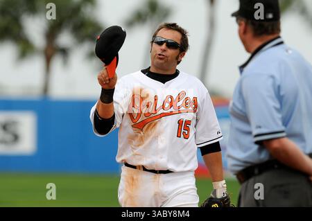19 mars 2008 - Lauderdale, Florida, USA - KEVIN MILLAR #15 des Orioles de Baltimore en action lors de la victoire de Louis Cardinals 12-3 sur les Orioles à ft. Lauderdale Stadium. (Crédit image : © J.C. Ridley/Cal Sport Media/ZUMA Press) Banque D'Images