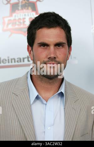 12 juil. 2007 - Hollywood, CA, USA - quarterback des Arizona Cardinals MATT LEINART arrivant à sa 1ère soirée annuelle de bowling des célébrités de la Fondation Matt Leinart. (Crédit image : © Jerod Harris/ZUMA Press) Banque D'Images