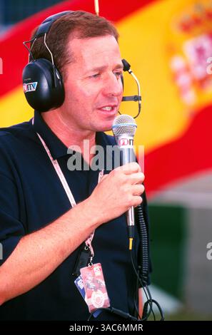 Martin Brundle(GBR) ancien pilote de F1 maintenant commentateur ITV..GP européen, Jerez, 26 octobre 1997. (Crédit image : ©Sutton Motorsports/ZUMA Press) Banque D'Images