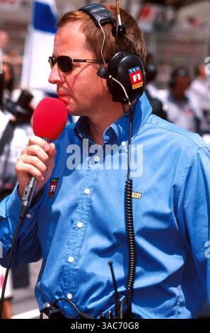 Martin Brundle(GBR) ancien pilote de F1 maintenant commentateur ITV..GP d'Espagne, Barcelone, 7 mai 2000 (crédit image : ©Sutton Motorsports/ZUMA Press) Banque D'Images
