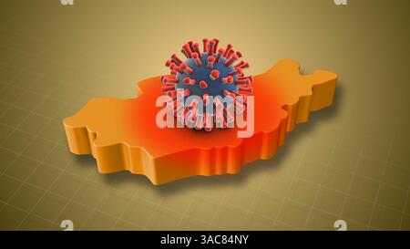 Augmentation des cas d'infection à HMPV dans le pays mongol Banque D'Images