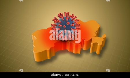 Augmentation des cas d'infection par le VPH dans tout le pays ukrainien Banque D'Images