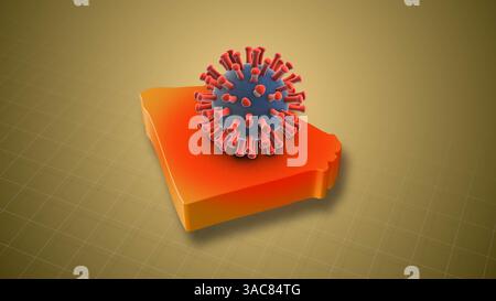 Augmentation des cas d'infection à HMPV dans tout le pays égyptien Banque D'Images