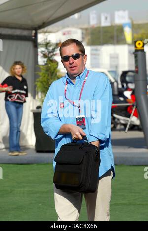 Martin Brundle (GBR) commentateur ITV..Grand Prix d'Espagne, Barcelone, 26 avril 2002..IMAGE NUMÉRIQUE (crédit image : ©Sutton Motorsports/ZUMA Press) Banque D'Images