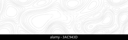 Arrière-plan de la carte topographique. Arrière-plan de la carte de contours topographiques abstraits. Illustration vectorielle Illustration de Vecteur