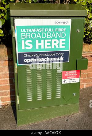 Openreach UltraFast Full fibre Broadband Banque D'Images