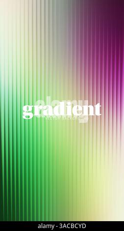 Fond de distorsion de verre ondulé. Texture de verre nervurée à effet fractal abstrait avec des gradients vibrants lissent les lignes verticales cannelées. Épingle Bold dyna Illustration de Vecteur