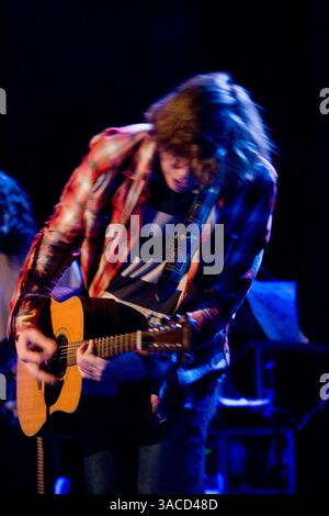 26 septembre 2007 - New York, New York, USA - le musicien THURSTON MOORE, photographié en concert le 26 septembre 2007, Brooklyn, New York. (Crédit image : © Beowulf Sheehan/ZUMA Press) Banque D'Images